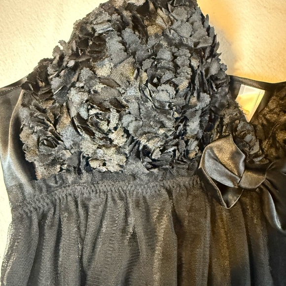 Flora by Flora Nikrooz Sheer Black Bellflower Camidoll - Picture 3 of 11